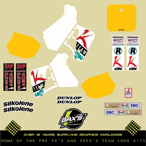 1989 ktm 500 graphics - graphics, evo