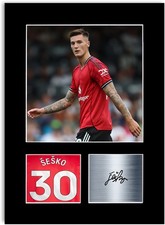 Benjamin Sesko Football Player Poster Signed Photo Display Mount Print A4 Gift