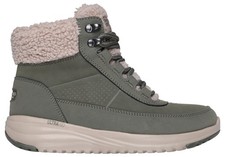 Skechers Womens Winter Boots Waterproof On The Go Stellar Lace Up green UK Size