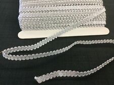 Silver Metallic Braid Gimp 13mm Trim Upholstery British Trimmings 