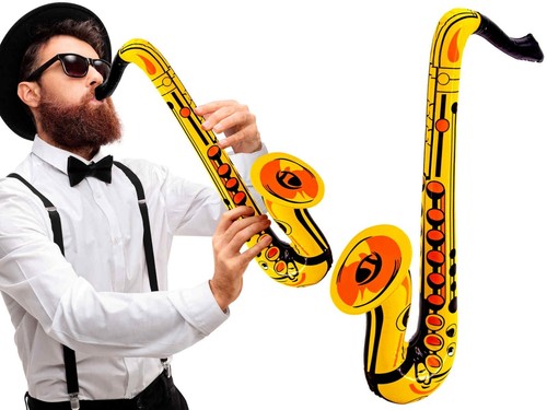 Inflatable blow saxophone - inflatable,
