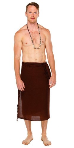World sarongs mens brown - sarongs,