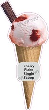 Ice cream van sticker Cherry