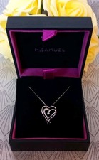 H. Samuel 9ct White Gold Cz