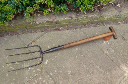 Vintage manure fork pitch hay - fork,,