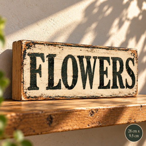 Flowers sign vintage - flowers,