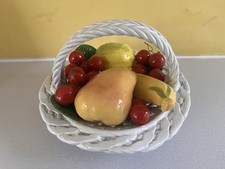Fake Fruit Bowl, Ornamental, Ceramic