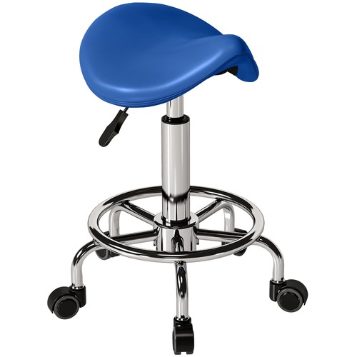 Homcom saddle chair rolling - homcom,