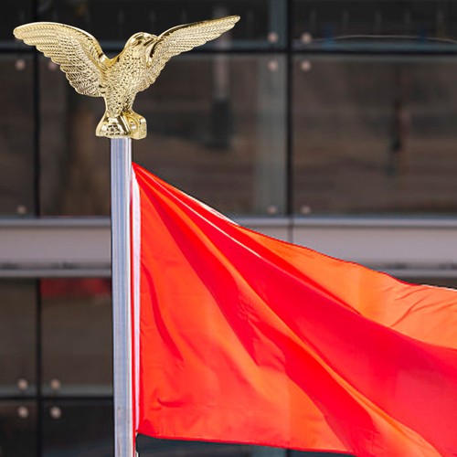 Garden flagpole eagle - garden,