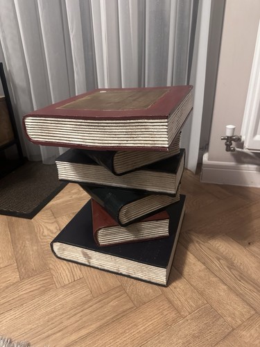 Solid wood book stack - solid,