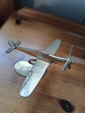 Brass Spitfire Model Aeroplane