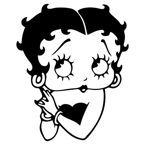 Betty boop vinyl decal - boop,