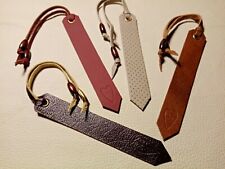 Real leather handmade small book mark.
