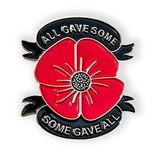 Red poppies enamel pin - pin, |
