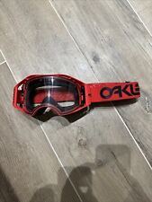 Red And Black Oakley Airbrake Goggles