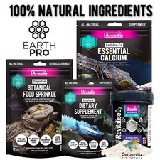 Arcadia EarthPro | Full Range Of Reptile Supplements, Vitamins, Complete Foods