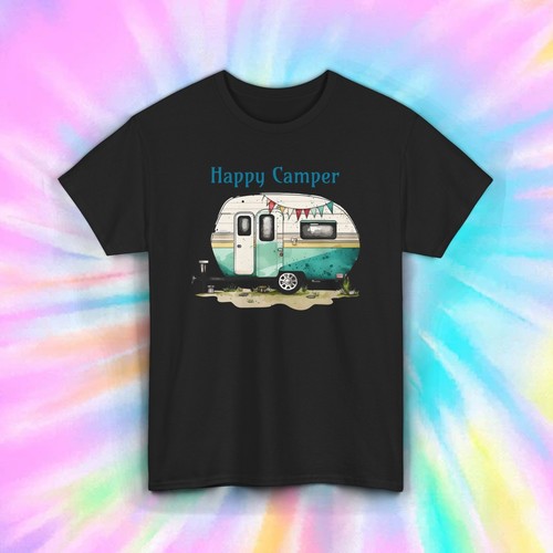 Happy camper shirt retro - camper,