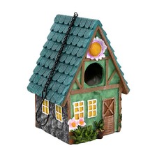 Bird House Decorative Cute Cage for Bird  Resin Bird House O6A5