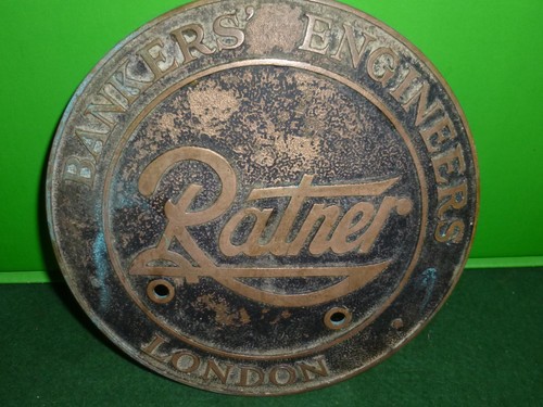 Brass safe plaque made - safe,