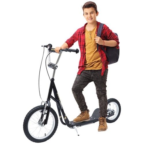 Homcom teen scooter adjustable - scooter,