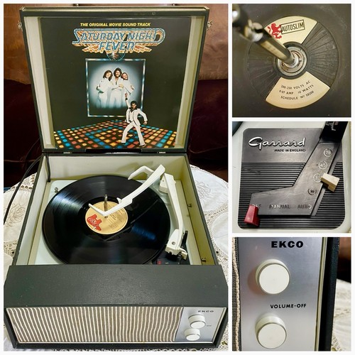 Vintage ekco record player - vintage,