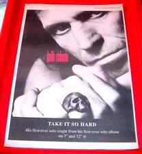Keith Richards Take It So Hard Vintage ORIG 1988 Press/Mag ADVERT Poster-Size
