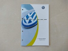 💯GENUINE VOLKSWAGEN SERVICE BOOK VW GOLF POLO PASSAT TIGUAN TOUAREG TRANSPORTER