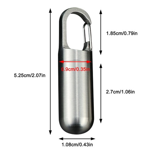 Titanium pill bottle - pill, box-case
