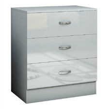 White Black Grey Gloss Chest
