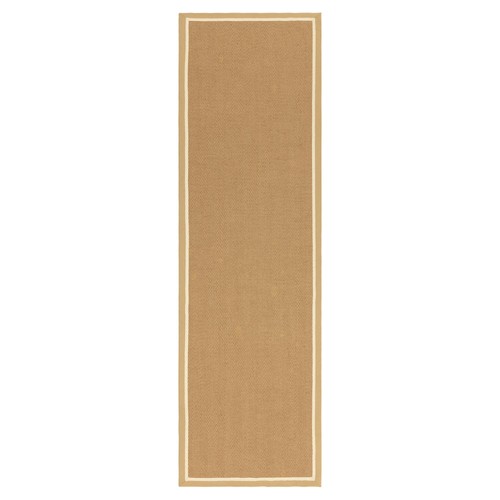 Bordered jute hallway runner - bordered,
