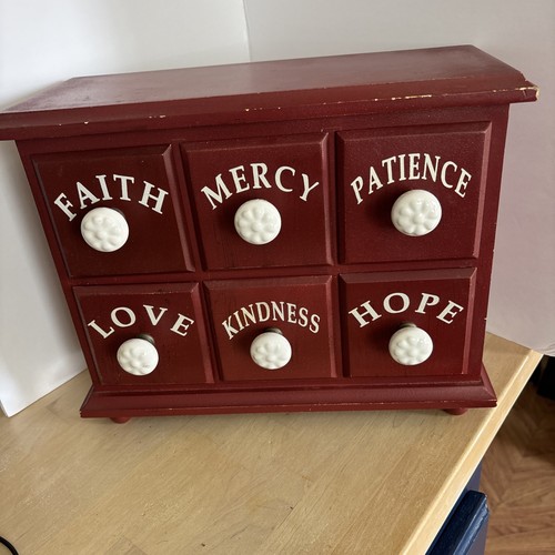 Vintage painted wood - ,