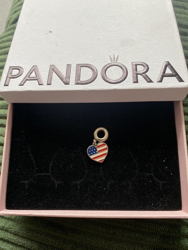 Pandora american flag - flag, heart
