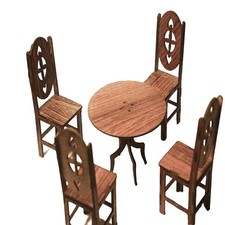 Wooden Chipboard Chairs Set