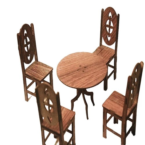 Wooden chipboard chairs - wooden,