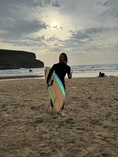 Hot Surf 69 8ft Softboard With Leash And Spare Fins