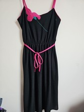 Vintage Shubette Of London Summer Dress Embroidered Floral S 8 10