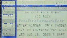 Kid Rock Concert Ticket Stub
