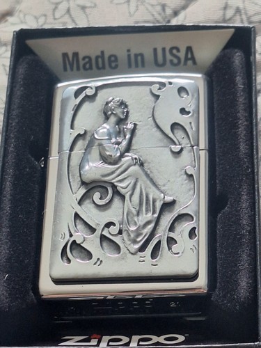 Zippo lighter smoking lady new - zippo,