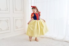 Girls Snow White Fancy Dress Up Role Play Costume New UK Stock Xmas Disney Style