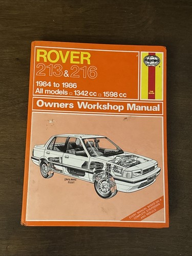 Haynes rover 213 216 1984 - rover,