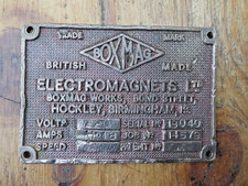 Vintage Brass Plaque sign