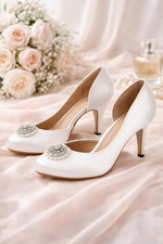 Woman's Satin Bridal Shoe 4"