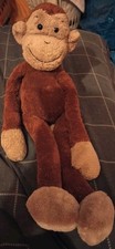 Vintage Jellycat Slackajack Monkey 54cm Soft Toy Retired Brown Rare 