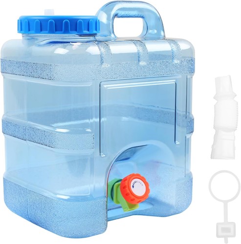 Water container with - container, tap