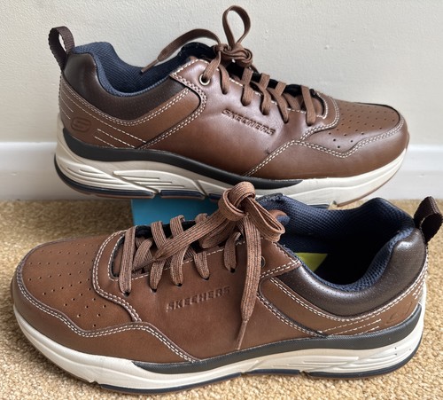 Skechers brown leather - leather, benago