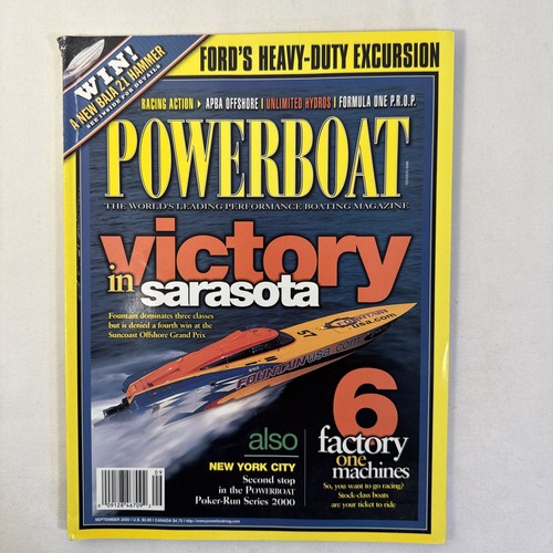 Powerboat magazine sep 2000 - magazine,