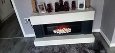 Stand Alone Electric Fire 48in In Length Height 26 In and DEPTH 16in