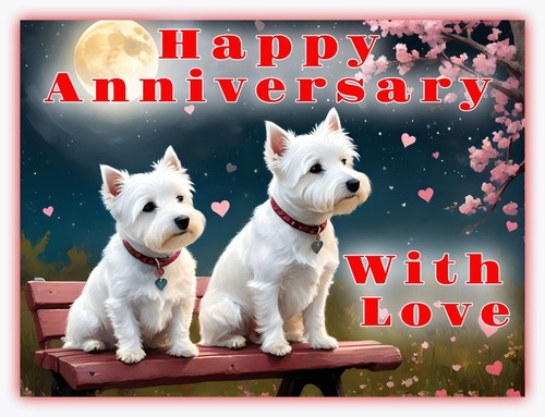 Happy anniversary westie - anniversary, dog