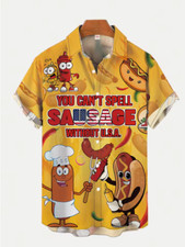 Mens Button Down Shirts Funny