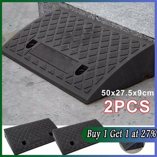 2pcs heavy duty rubber kerb - duty,